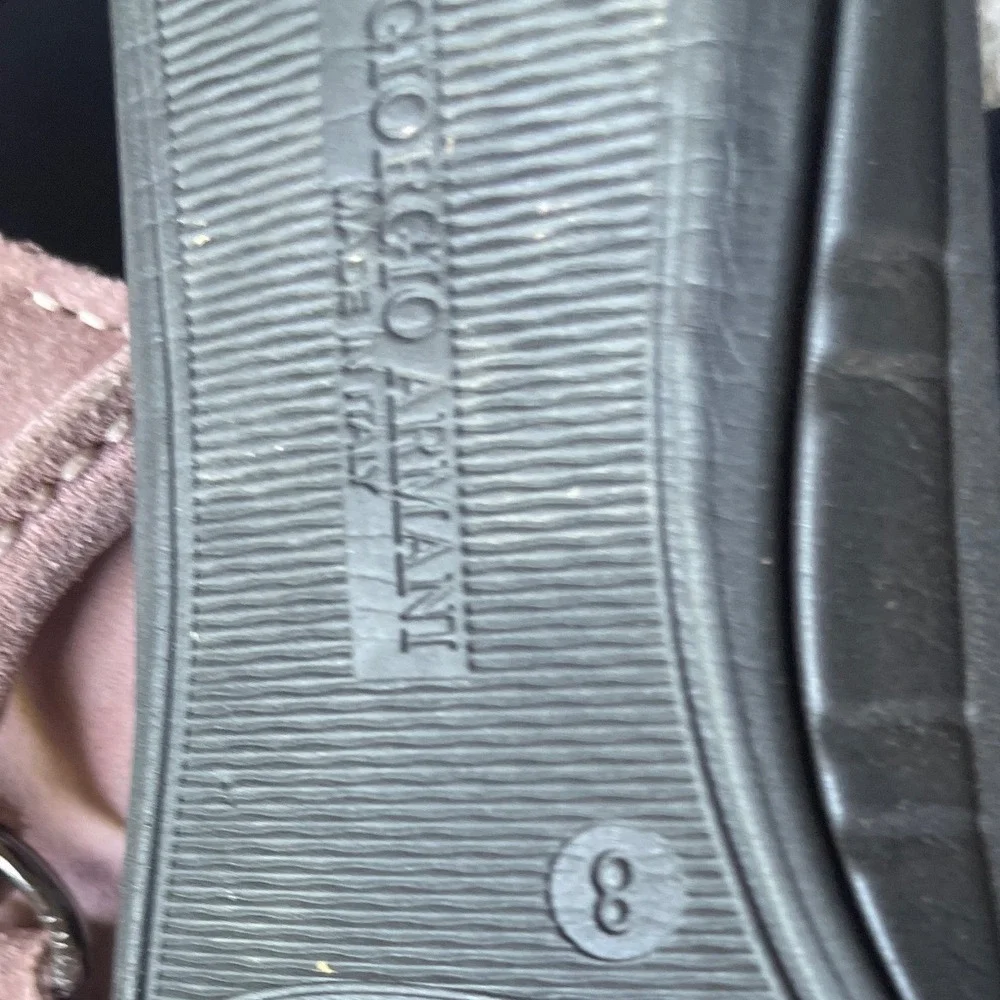 Giorgio Armani Pink Suede Driving Loafers Men's‎ 8